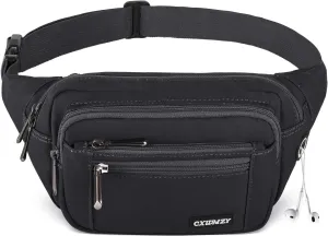 CXWMZY Fanny Packs For Women & Men Waist Pack Hip Bum Bag with Multi-Pockets Large Capacity Waterproof Casual Bum Bag for Disney Traveling Casual Cycling Running Hiking