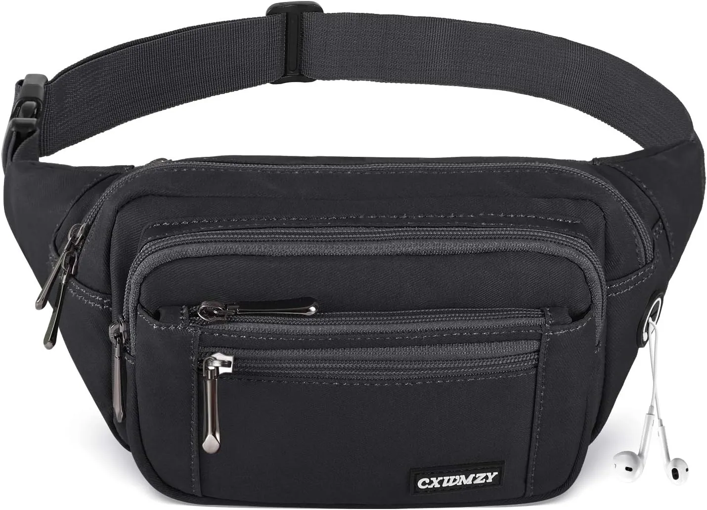 CXWMZY Fanny Packs For Women & Men Waist Pack Hip Bum Bag with Multi-Pockets Large Capacity Waterproof Casual Bum Bag for Disney Traveling Casual Cycling Running Hiking