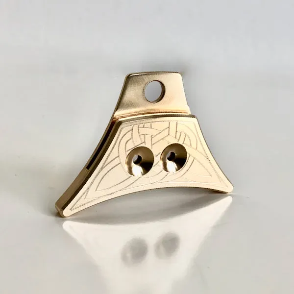 Decorated Logan Turbo Brass Sheepdog Whistle
