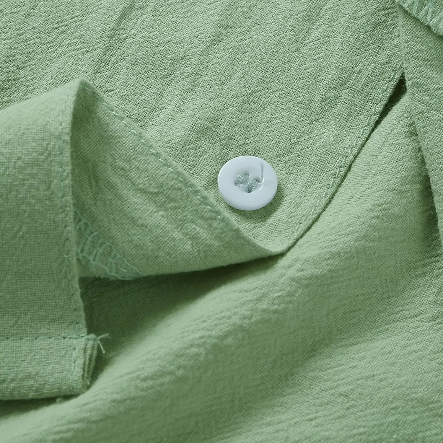 Dress Shirts for Men Wrinkle Free Cotton Linen Beach Shirts Bowling Shirts Black Button Down Shirt Men