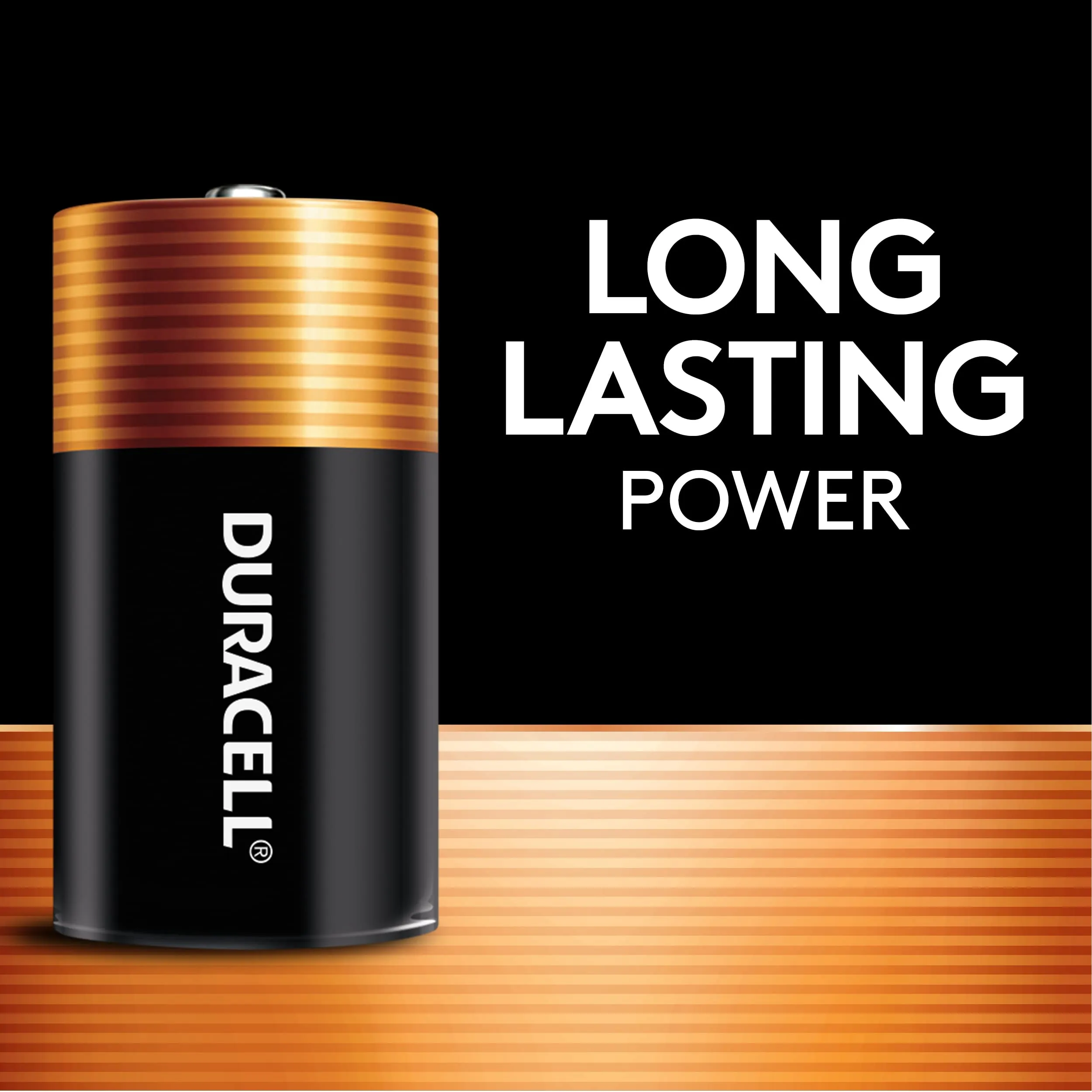 Duracell Coppertop C Batteries, 10 Count (Pack of 1), C Battery with Long-lasting Power, All-Purpose Alkaline C Battery for Household and Office Devices