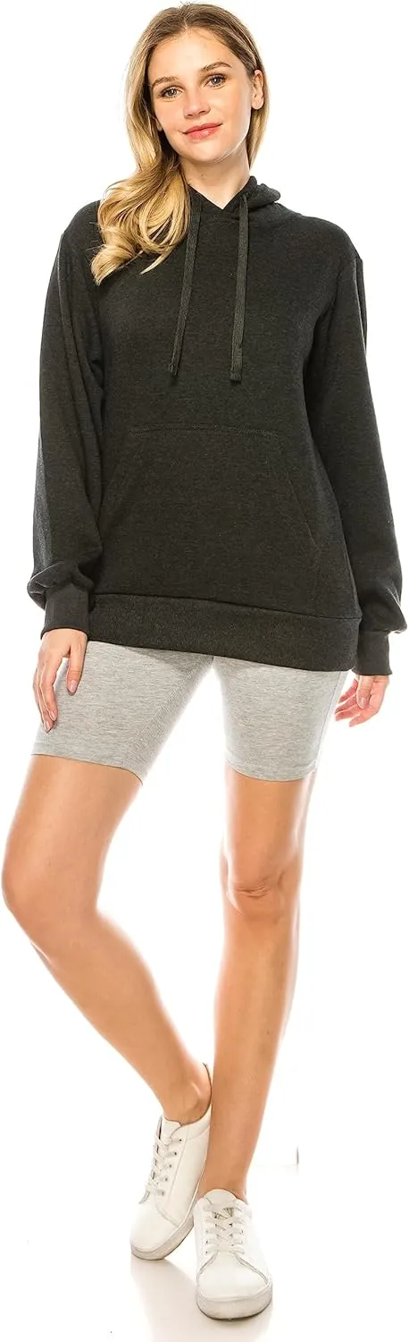 Eevee Women's Oversized Hoodie Pullover - Medium Weight Fleece Warm Loose Fit Casual Long Sleeve Hooded Sweatshirts Top
