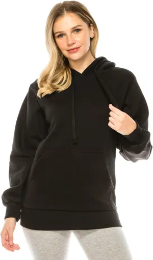 Eevee Women's Oversized Hoodie Pullover - Medium Weight Fleece Warm Loose Fit Casual Long Sleeve Hooded Sweatshirts Top