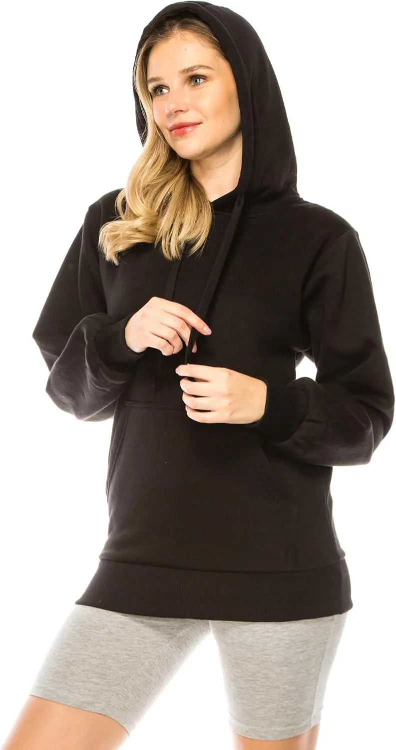 Eevee Women's Oversized Hoodie Pullover - Medium Weight Fleece Warm Loose Fit Casual Long Sleeve Hooded Sweatshirts Top