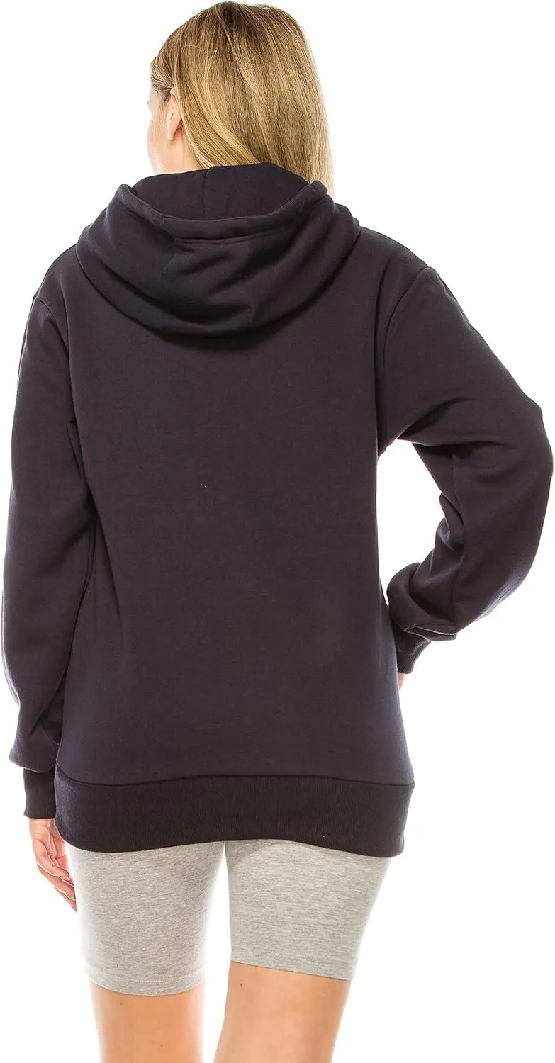 Eevee Women's Oversized Hoodie Pullover - Medium Weight Fleece Warm Loose Fit Casual Long Sleeve Hooded Sweatshirts Top