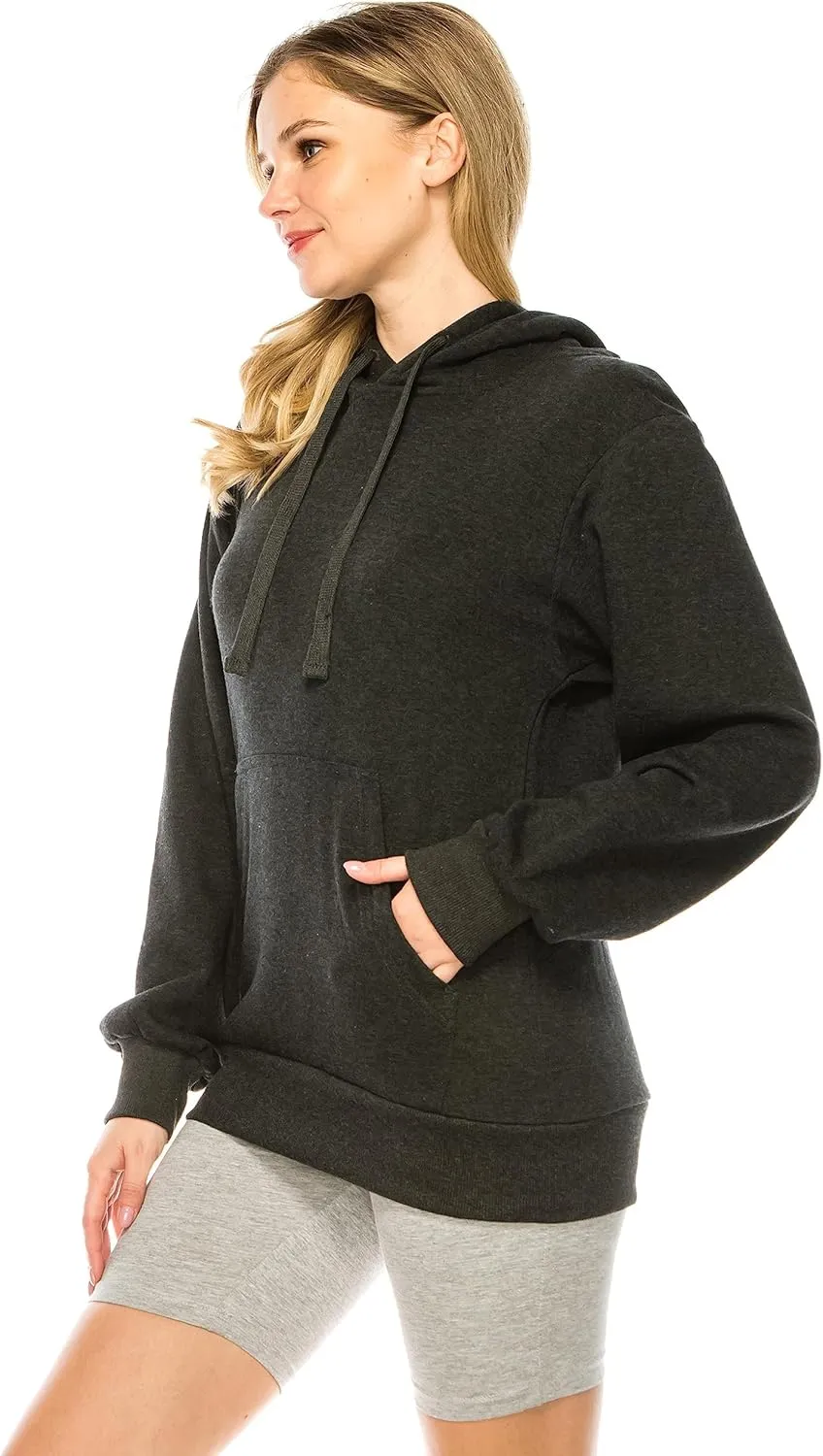 Eevee Women's Oversized Hoodie Pullover - Medium Weight Fleece Warm Loose Fit Casual Long Sleeve Hooded Sweatshirts Top