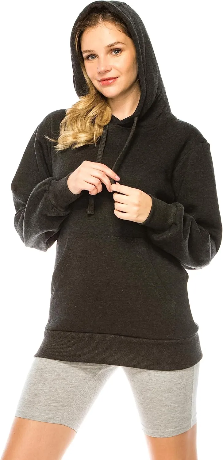 Eevee Women's Oversized Hoodie Pullover - Medium Weight Fleece Warm Loose Fit Casual Long Sleeve Hooded Sweatshirts Top