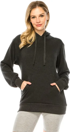 Eevee Women's Oversized Hoodie Pullover - Medium Weight Fleece Warm Loose Fit Casual Long Sleeve Hooded Sweatshirts Top