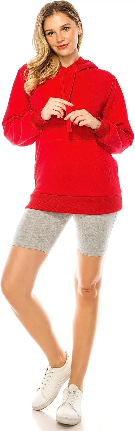 Eevee Women's Oversized Hoodie Pullover - Medium Weight Fleece Warm Loose Fit Casual Long Sleeve Hooded Sweatshirts Top