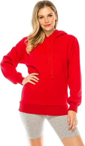 Eevee Women's Oversized Hoodie Pullover - Medium Weight Fleece Warm Loose Fit Casual Long Sleeve Hooded Sweatshirts Top