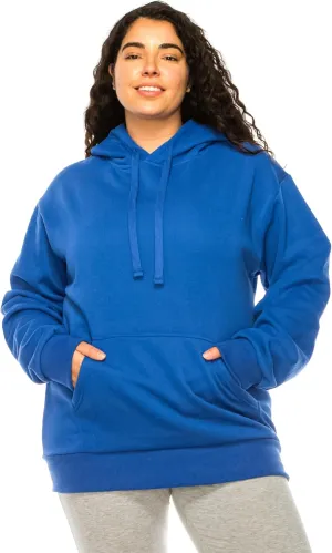 Eevee Women's Plus Size Hoodie Pullover  Oversized Medium Weight Fleece Warm Loose Fit Casual Long Sleeve Hooded Sweatshirts