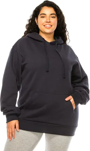 Eevee Women's Plus Size Hoodie Pullover  Oversized Medium Weight Fleece Warm Loose Fit Casual Long Sleeve Hooded Sweatshirts