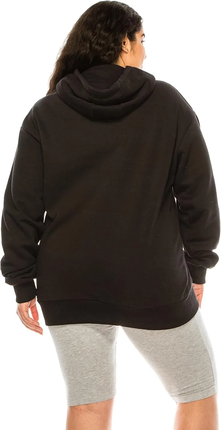 Eevee Women's Plus Size Hoodie Pullover  Oversized Medium Weight Fleece Warm Loose Fit Casual Long Sleeve Hooded Sweatshirts