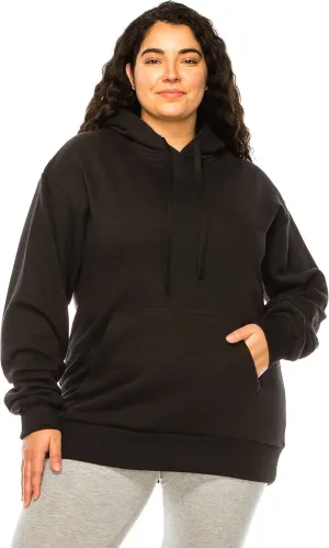 Eevee Women's Plus Size Hoodie Pullover  Oversized Medium Weight Fleece Warm Loose Fit Casual Long Sleeve Hooded Sweatshirts