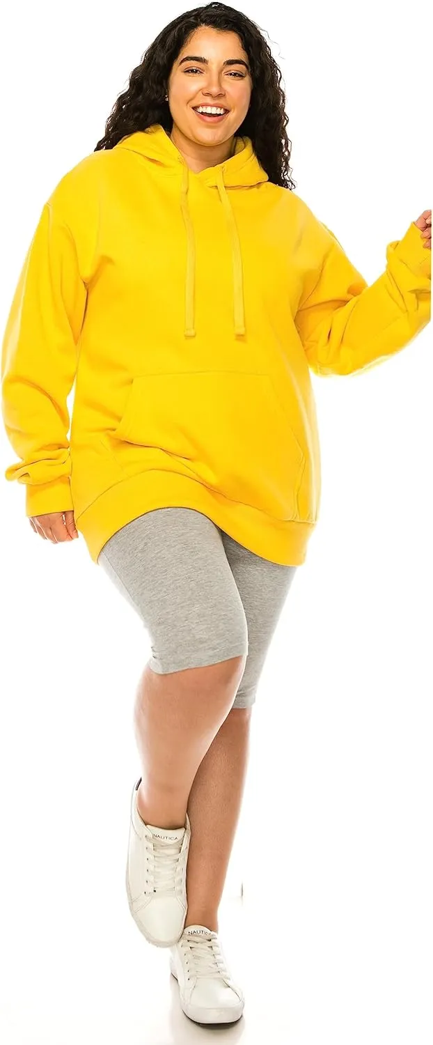 Eevee Women's Plus Size Hoodie Pullover  Oversized Medium Weight Fleece Warm Loose Fit Casual Long Sleeve Hooded Sweatshirts