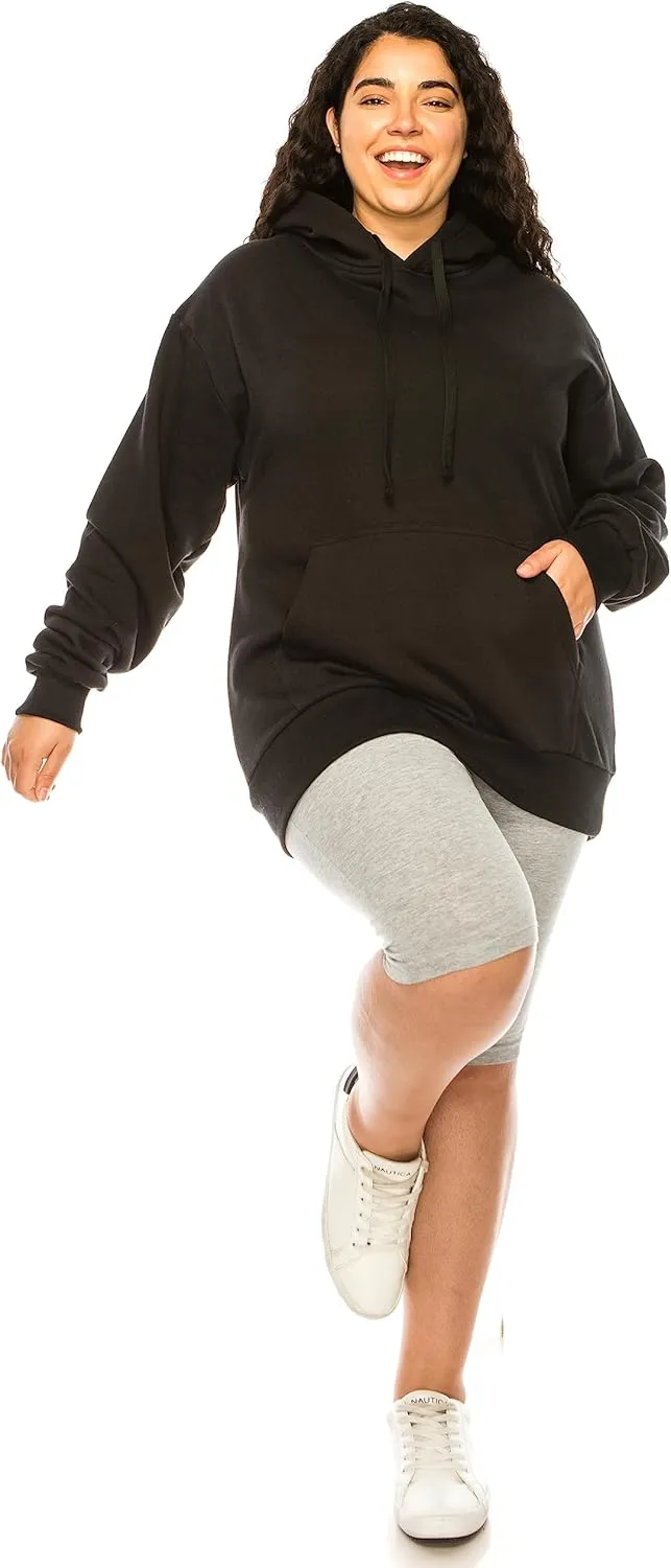 Eevee Women's Plus Size Hoodie Pullover  Oversized Medium Weight Fleece Warm Loose Fit Casual Long Sleeve Hooded Sweatshirts