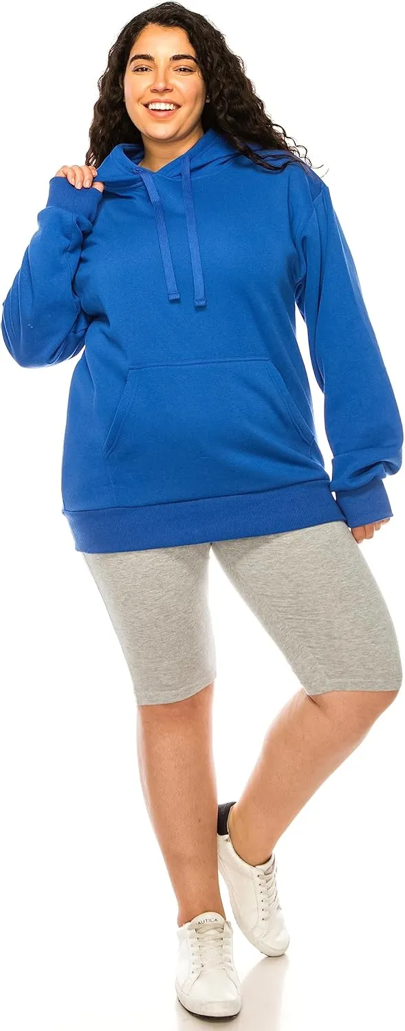 Eevee Women's Plus Size Hoodie Pullover  Oversized Medium Weight Fleece Warm Loose Fit Casual Long Sleeve Hooded Sweatshirts