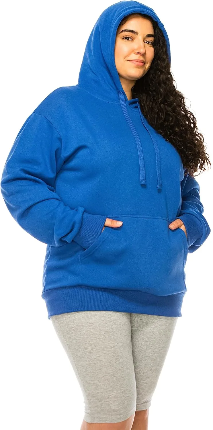 Eevee Women's Plus Size Hoodie Pullover  Oversized Medium Weight Fleece Warm Loose Fit Casual Long Sleeve Hooded Sweatshirts