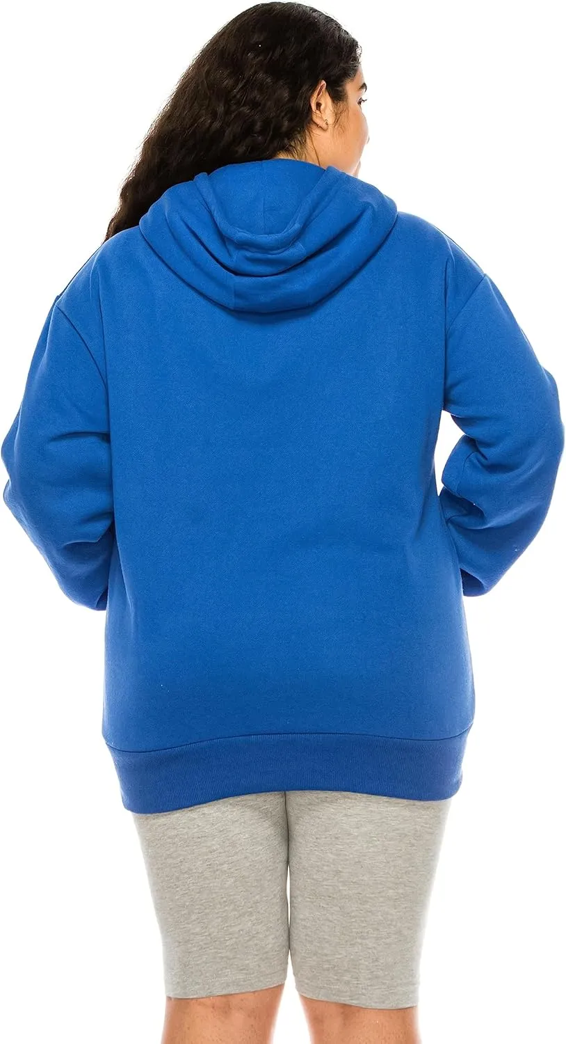 Eevee Women's Plus Size Hoodie Pullover  Oversized Medium Weight Fleece Warm Loose Fit Casual Long Sleeve Hooded Sweatshirts