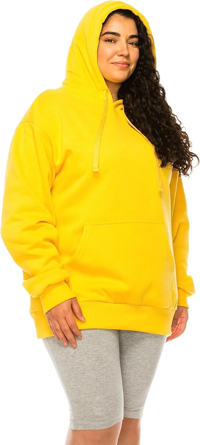 Eevee Women's Plus Size Hoodie Pullover  Oversized Medium Weight Fleece Warm Loose Fit Casual Long Sleeve Hooded Sweatshirts