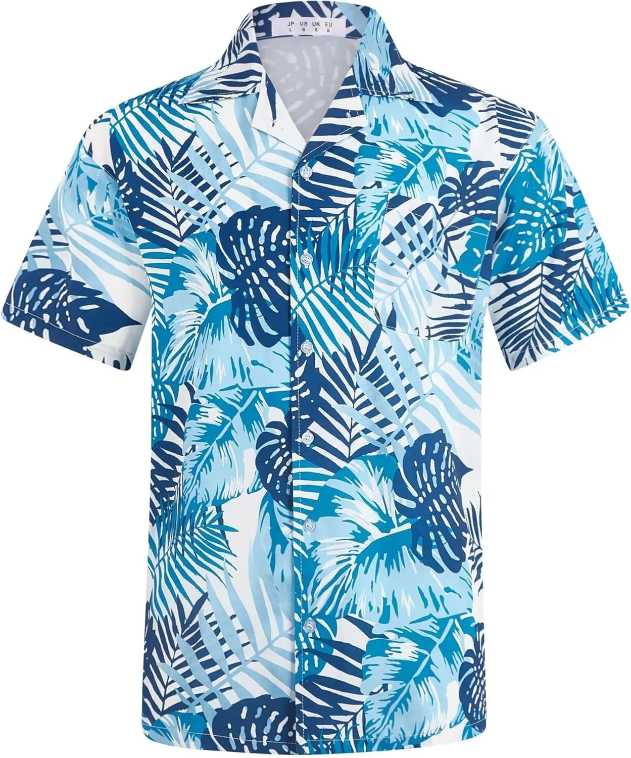 ELETOP Men's Hawaiian Shirts Short Sleeve Floral Beach Shirts Button Down Tropical Aloha Vacation Shirts