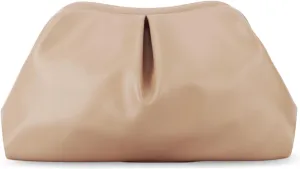 Emprier Soft Vegan Leather Clutch Purse for Women Dumpling Bag Pleated PU Evening Handbags for Wedding Party