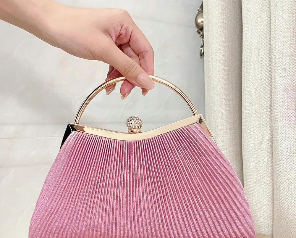 Evening Clutch for Women Shiny Evening Bag Elegant Purse Gorgeous Handbags for Feast Party Wedding