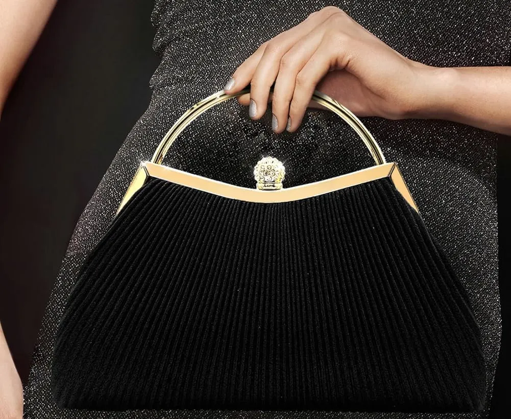 Evening Clutch for Women Shiny Evening Bag Elegant Purse Gorgeous Handbags for Feast Party Wedding
