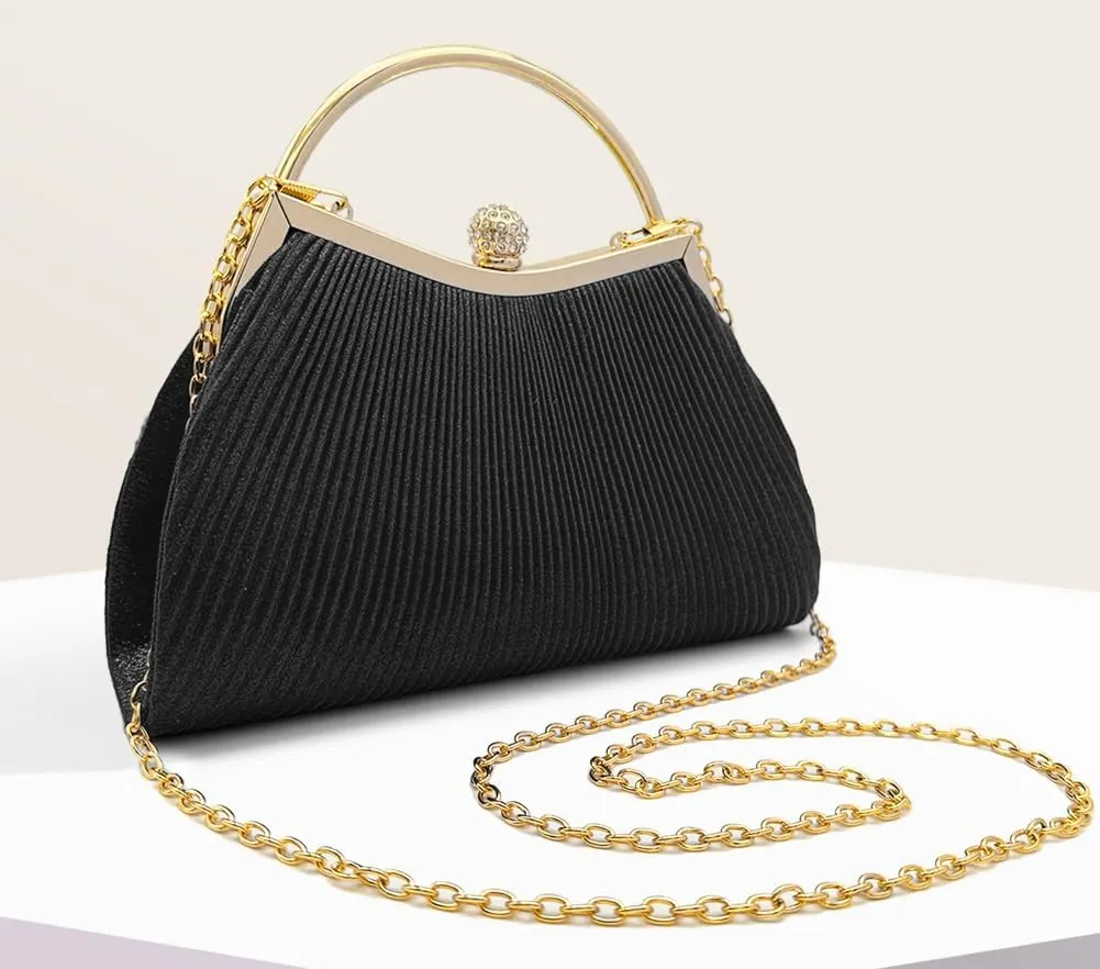 Evening Clutch for Women Shiny Evening Bag Elegant Purse Gorgeous Handbags for Feast Party Wedding
