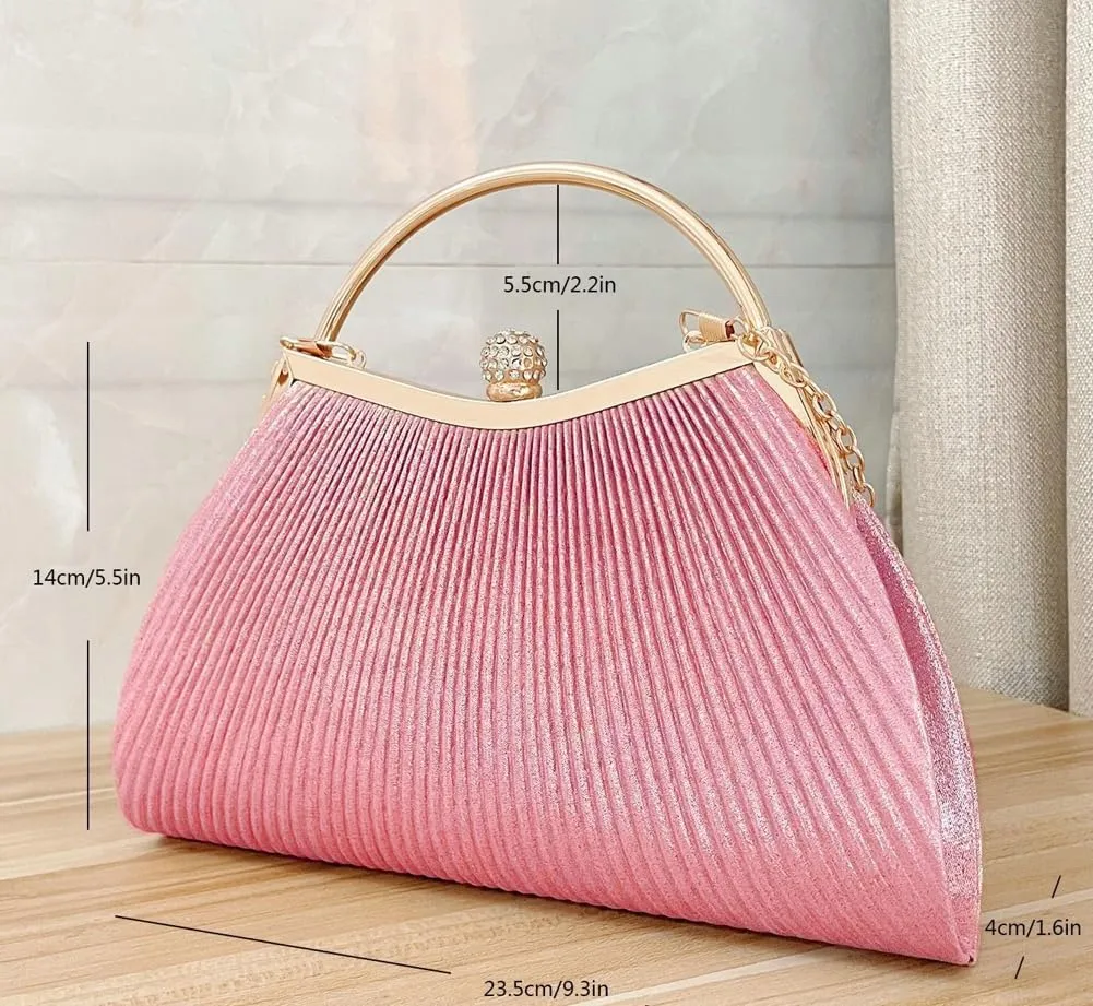 Evening Clutch for Women Shiny Evening Bag Elegant Purse Gorgeous Handbags for Feast Party Wedding