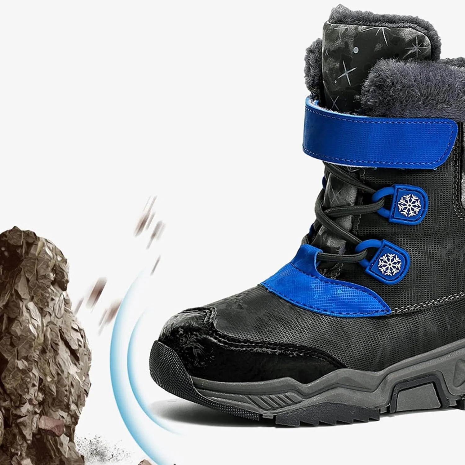 Fashion Big Kids Winter Water Proof Flat Keep Warm Snow Boots Comfortable Mid Boots Shoes Shoes Girls High Boots Size 6