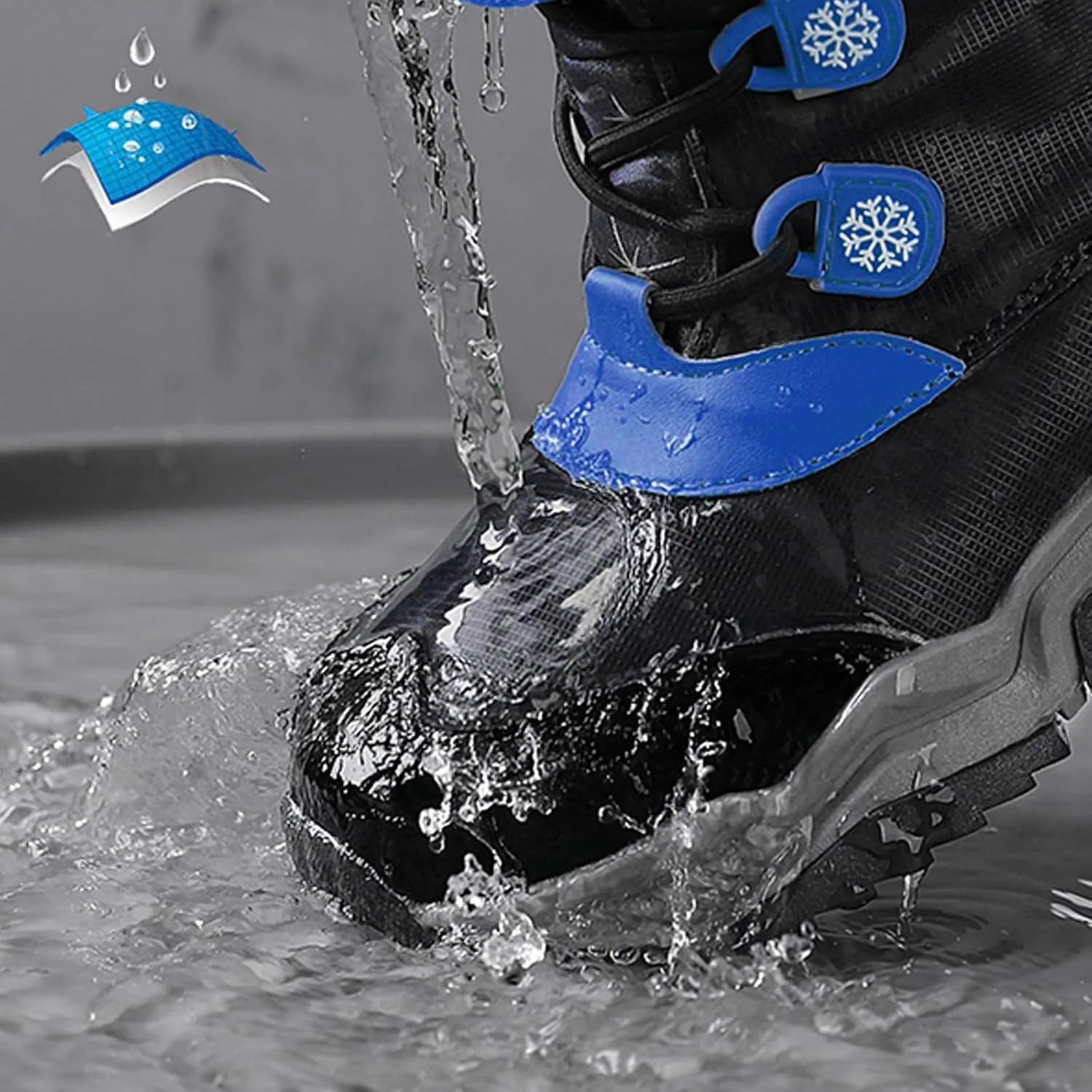 Fashion Big Kids Winter Water Proof Flat Keep Warm Snow Boots Comfortable Mid Boots Shoes Shoes Girls High Boots Size 6
