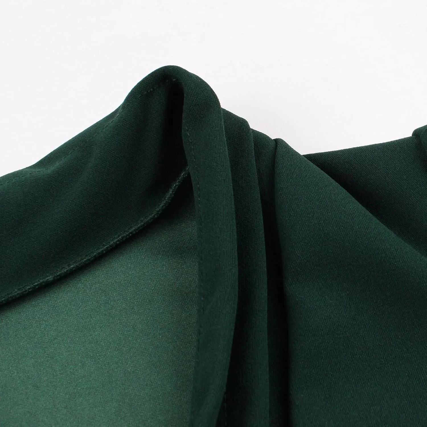 Firzero Women Vintage 1940s Dress Retro 40s 50s Button Business Work A Line Cocktail Dress Bowknot Long Sleeve Formal Dress