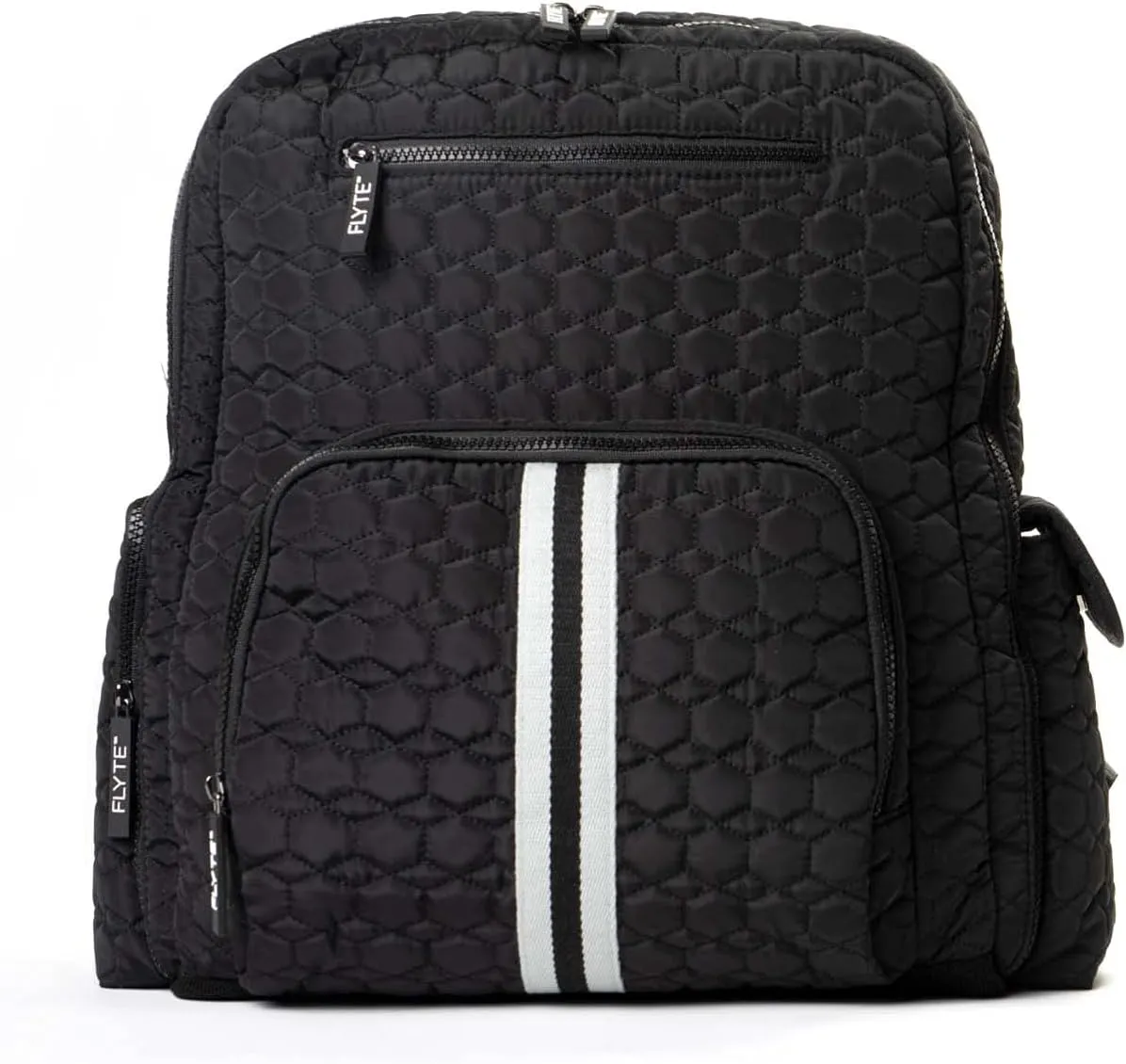 FLYTE Isabella Backpack | Gym & Travel Quilted Backpack | Black