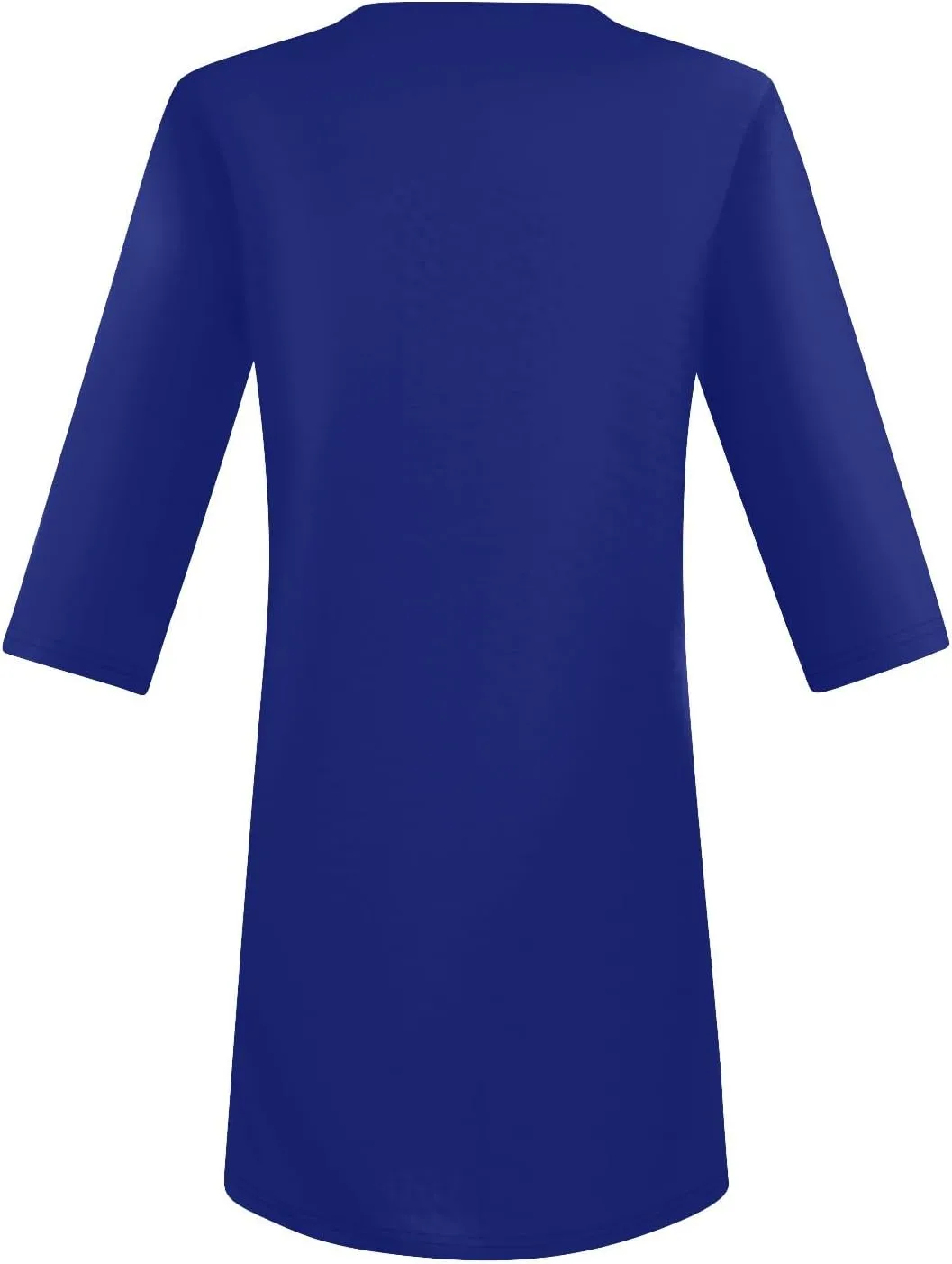 FQZWONG Oversized Tshirts for Women 2025 Summer 3/4 Sleeve Tunic Tops Casual V Neck T Shirts Ladies Blouses with Pockets
