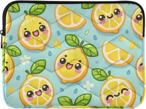 Fresh Citrus Sky Blue Laptop Sleeve Computer Bag 15.6 Inch Laptop Thin Computer Carrying Bag