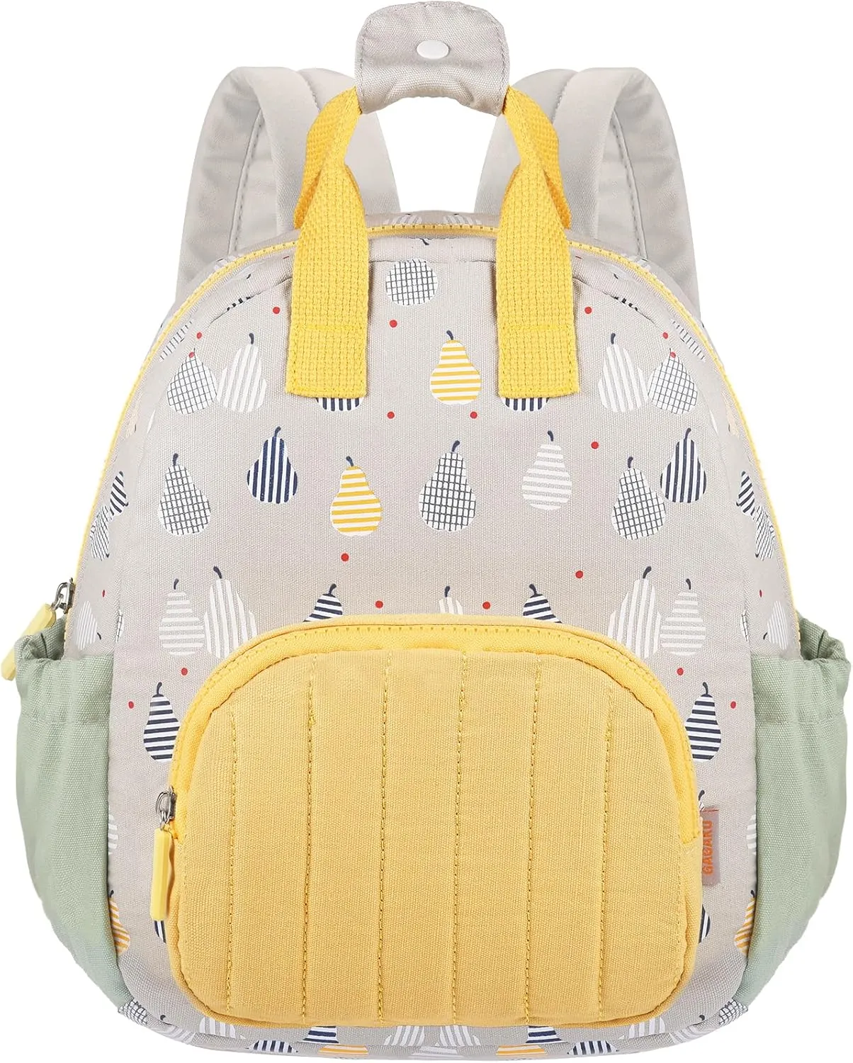 GAGAKU Toddler Backpack for Girls - Kids Backpacks 2-6 years old Cartoon Breathable Comfortable Preschool Mini Backpack for School Travel - Grey Pear
