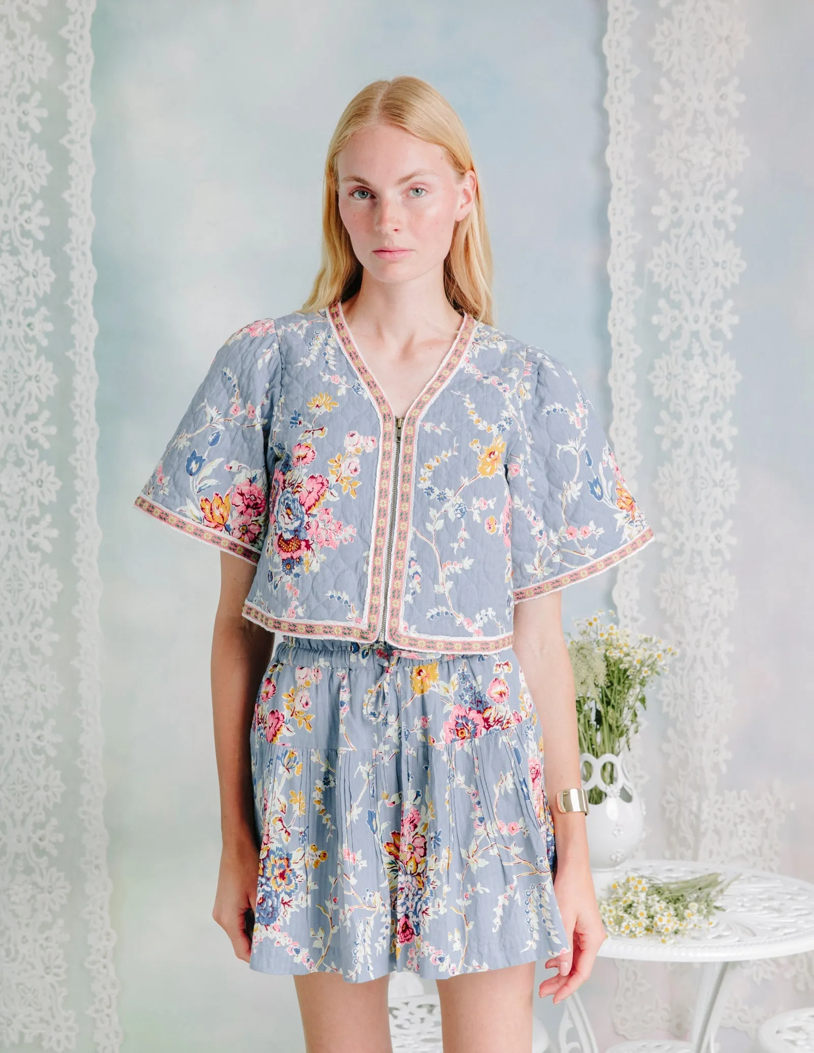 GARDINA JACKET IN POWERSCOURT GARDEN FLORAL