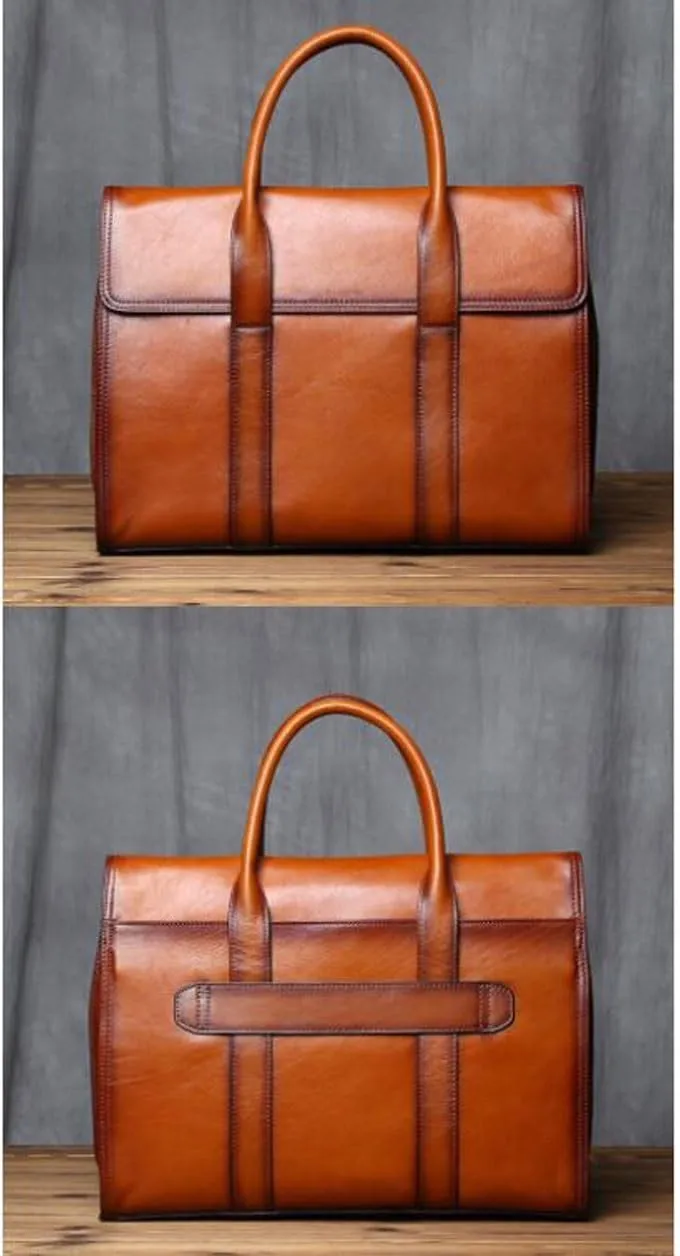 Genuine Leather Laptop Bags Briefcases Shoulder Bags Crossbody Bags Handbags Mens Messenger Bags Casual Daypacks