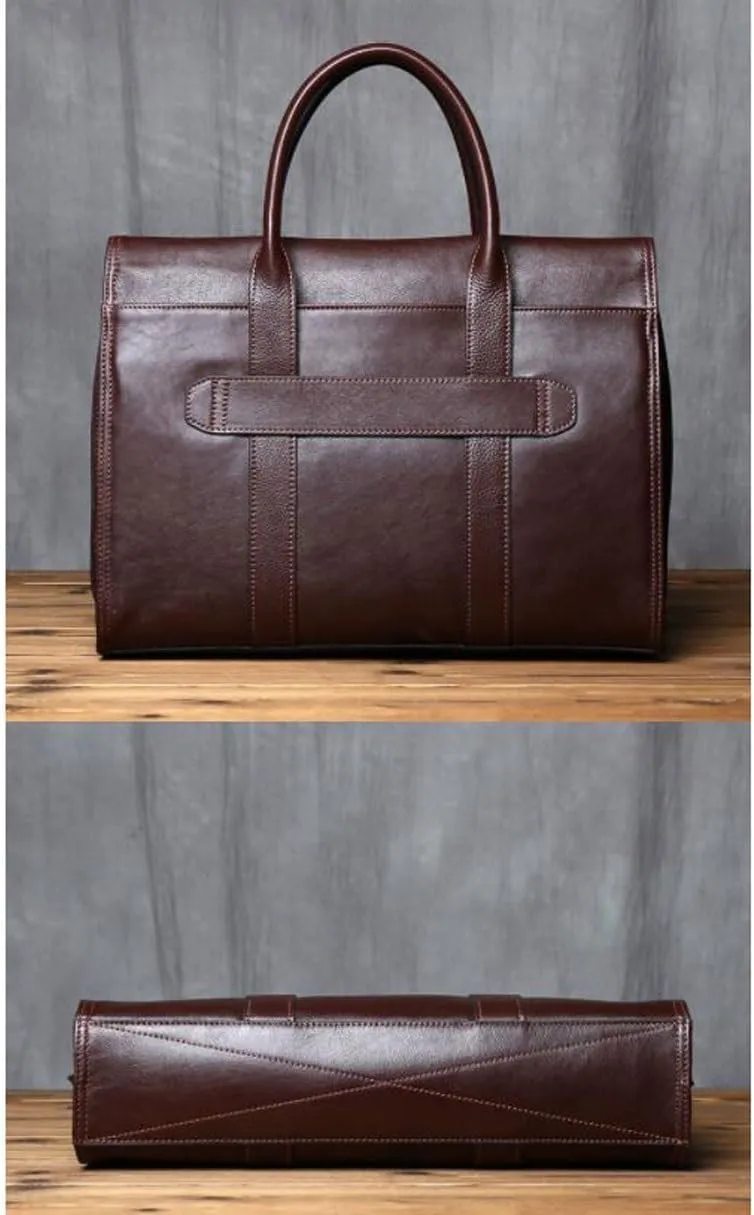 Genuine Leather Laptop Bags Briefcases Shoulder Bags Crossbody Bags Handbags Mens Messenger Bags Casual Daypacks