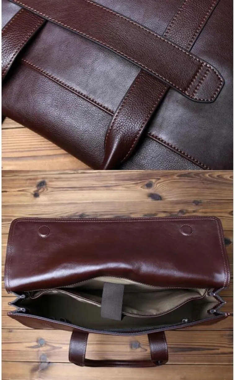 Genuine Leather Laptop Bags Briefcases Shoulder Bags Crossbody Bags Handbags Mens Messenger Bags Casual Daypacks