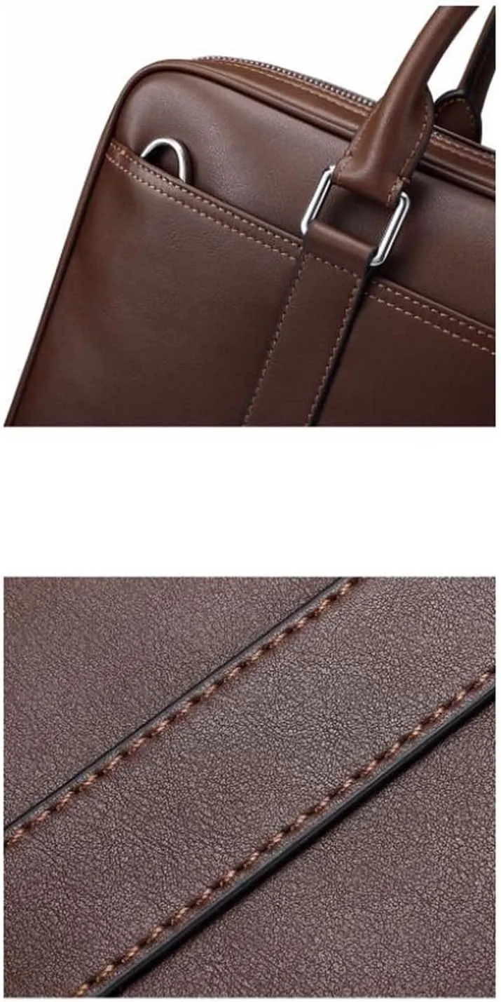 Genuine Leather Laptop Bags Business Briefcases Mens Messenger Shoulder Bags Crossbody Bags Handbags