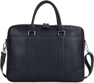 Genuine Leather Laptop Bags Business Handbags Computers Bags Mens Briefcases Messenger Shoulder Bags 15Inch