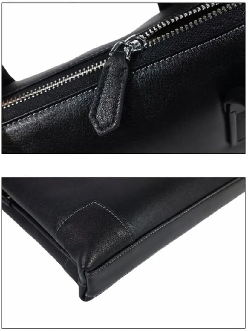 Genuine Leather Laptop Bags Business Handbags Computers Bags Mens Briefcases Messenger Shoulder Bags