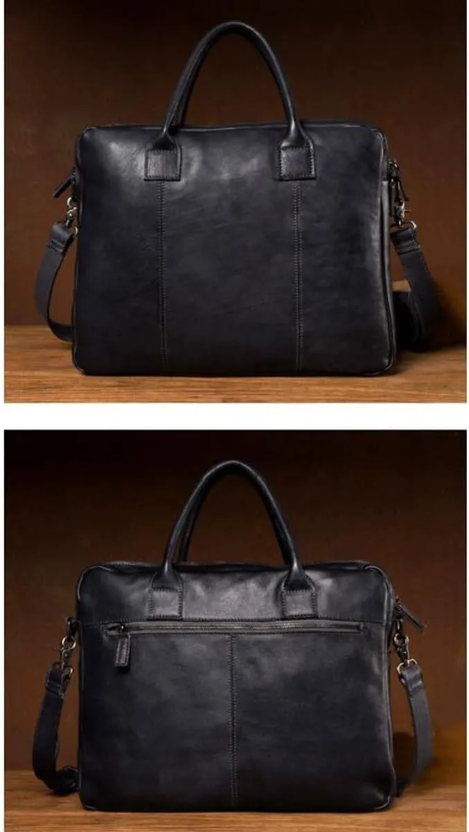 Genuine Leather Laptop Bags Mens Handbags Business Briefcases Crossbody Bags Travel Bags Messenger Shoulder Bags