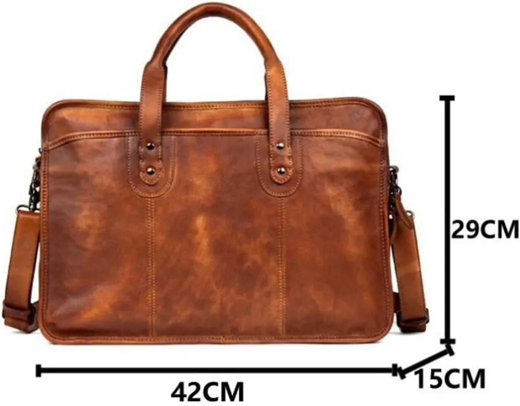 Genuine Leather Messenger Shoulder Bags Handbags Mens Briefcases Computers Bags Laptop Bags Travel Luggage Bags