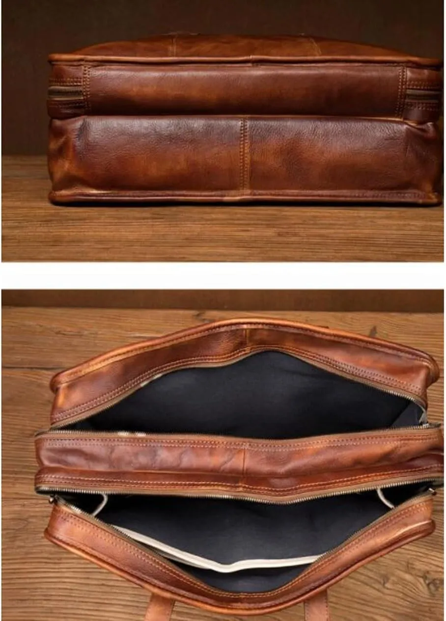 Genuine Leather Messenger Shoulder Bags Handbags Mens Briefcases Computers Bags Laptop Bags Travel Luggage Bags