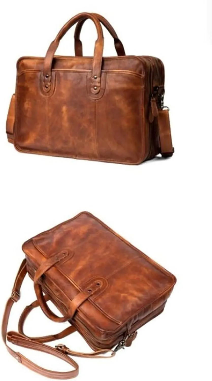 Genuine Leather Messenger Shoulder Bags Handbags Mens Briefcases Computers Bags Laptop Bags Travel Luggage Bags
