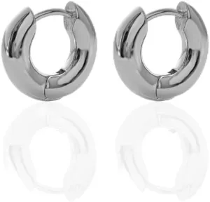 Gold Hoop Earrings for Women Lightweight Chunky Hoop Earrings Hypoallergenic, Thick Open Twisted Huggie Hoops Earring Set Jewelry for Birthday Gifts