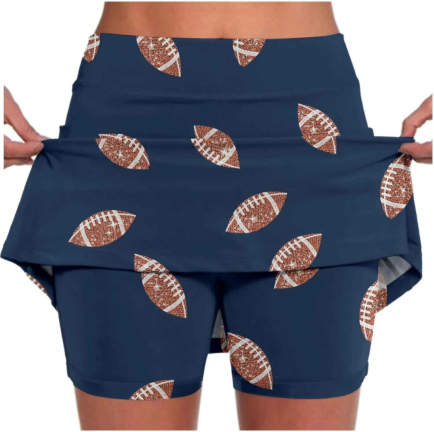 Golf Skorts for Women with Pockets Floral Summer Casual Tennis Skirts with Shorts Tummy Control Athletic Skort